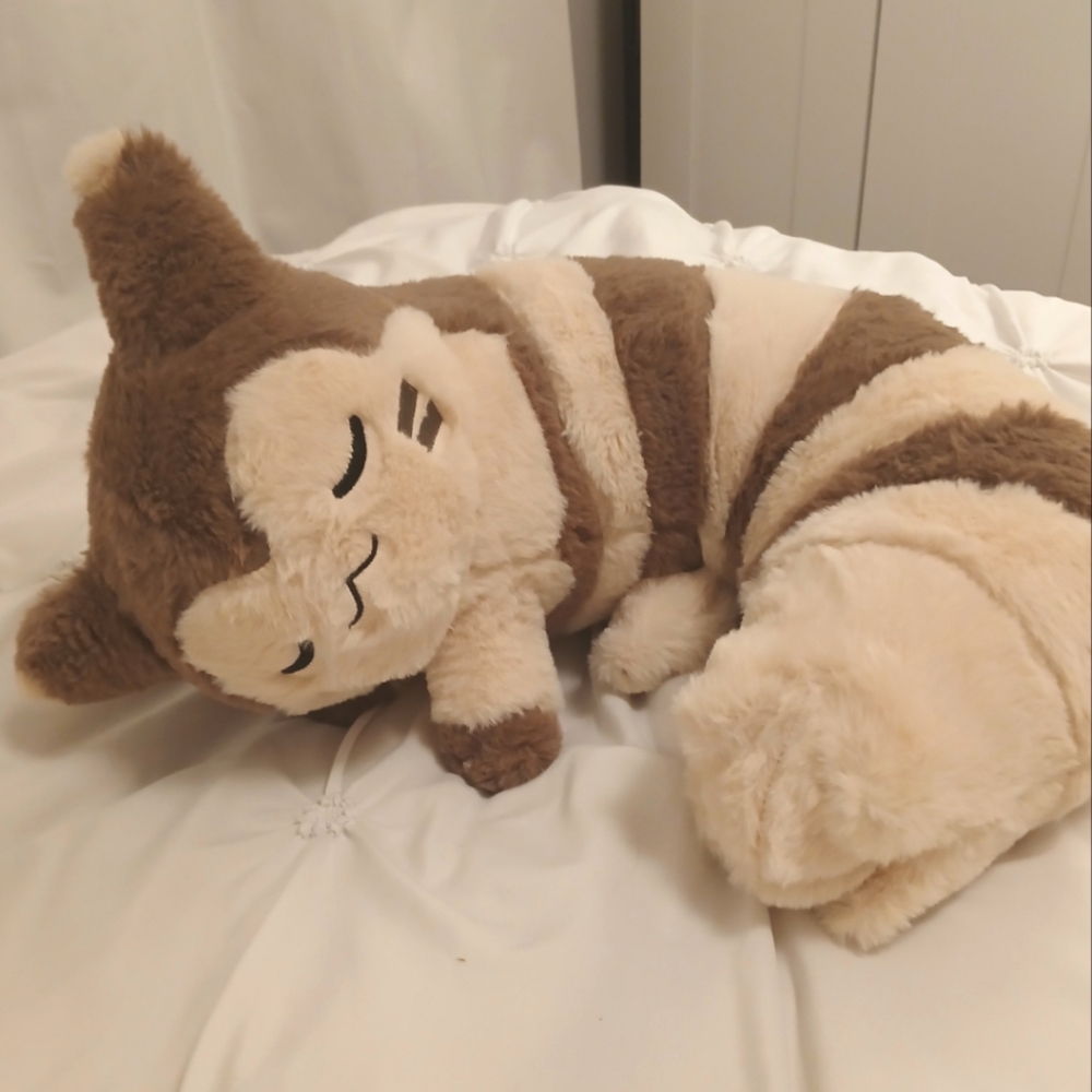 Pokemon Sleeping Furret Plush, New